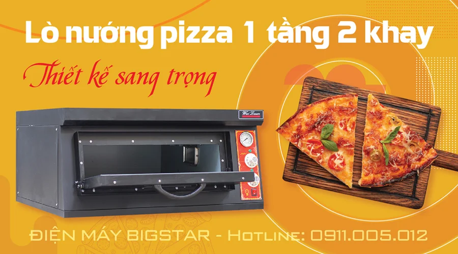 Lò nướng pizza 1 tầng 2 khay EPO-6